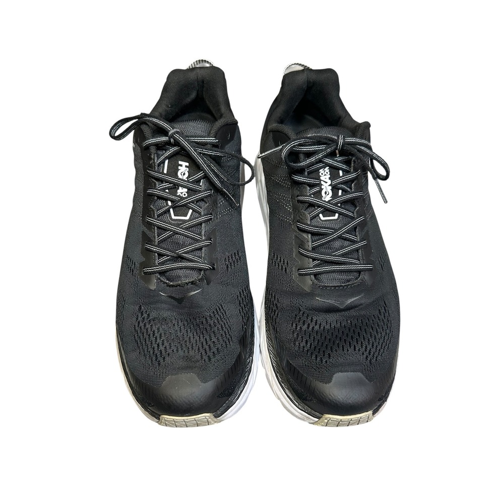 Hoka One One Clifton 6 Running Shoes Black White 1102876 BWHT Size 15 2E Wide - Picture 2 of 7
